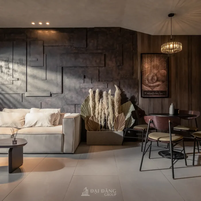 Đột phá với Thiết kế nội thất Chung cư Dune House: Nghệ thuật hình khối 3D tại quận 1, Tp HCM