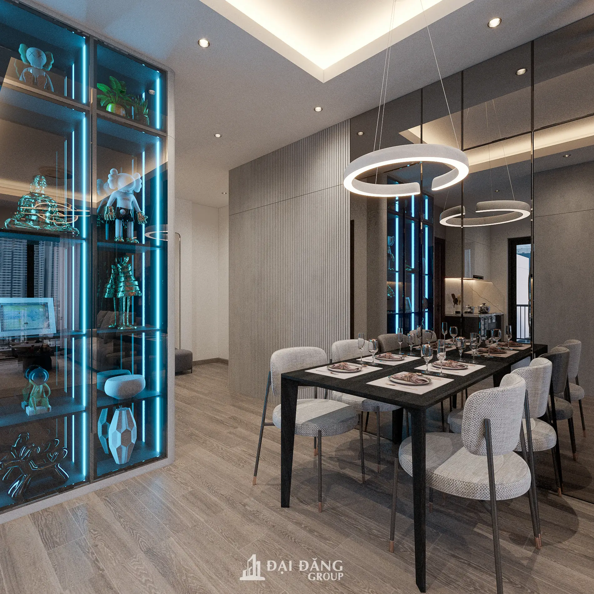 Thiết kế nội thất căn hộ Quận 7: Đột phá phong cách Modern Luxury cùng Đại Đăng Group