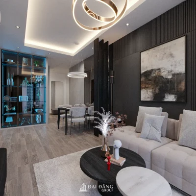 Thiết kế nội thất căn hộ Quận 7: Đột phá phong cách Modern Luxury cùng Đại Đăng Group