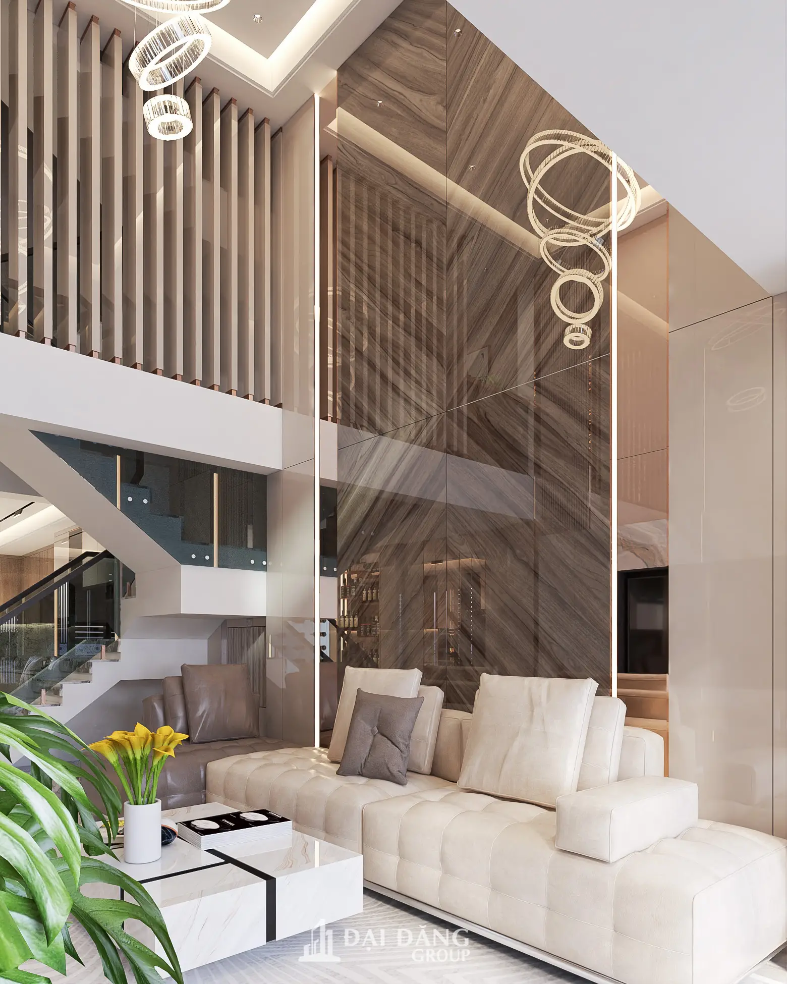 Biệt thự Nội thất Gỗ ấm cúng