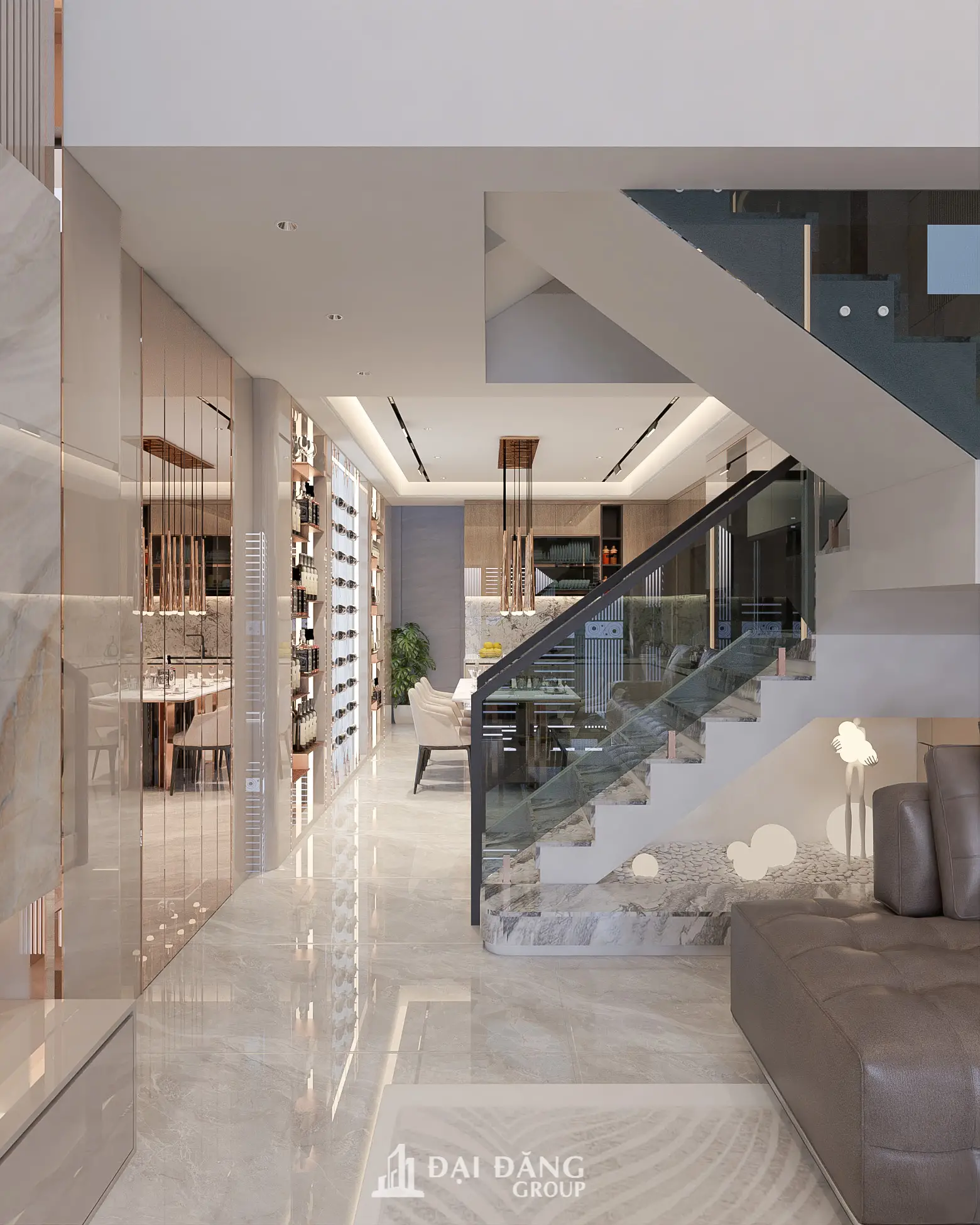 Biệt thự Nội thất Gỗ ấm cúng