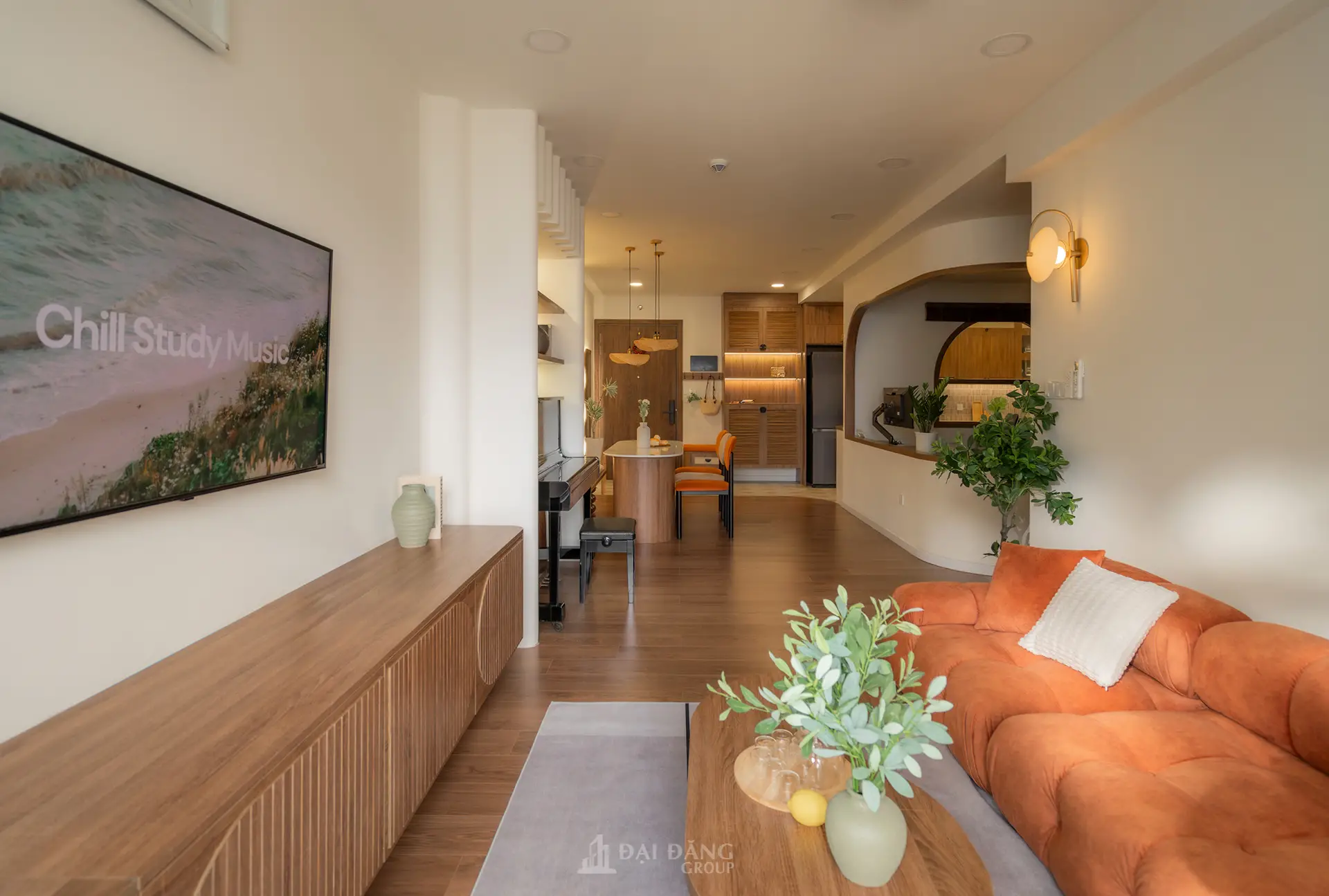 Tuyệt tác nội thất Chung cư Celesta Rise 2: Đẳng cấp nghệ thuật uốn cong