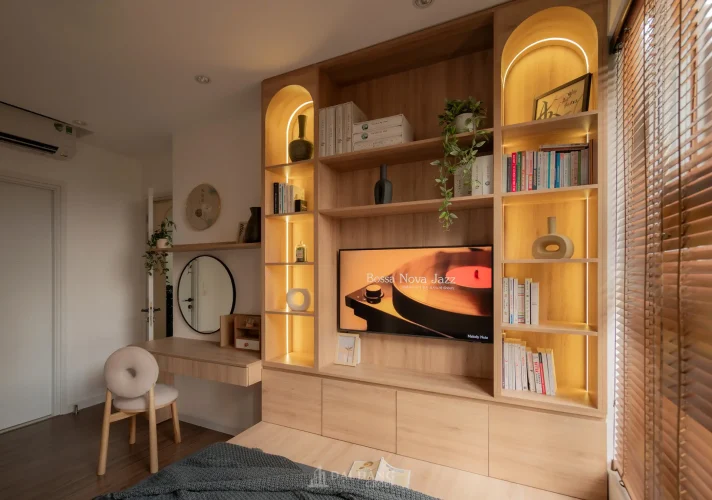 Dự án thi công nội thất Chung cư Celesta Rise: Sắc xanh Sage thanh lịch và tinh tế tại Quận 7, Tp HCM