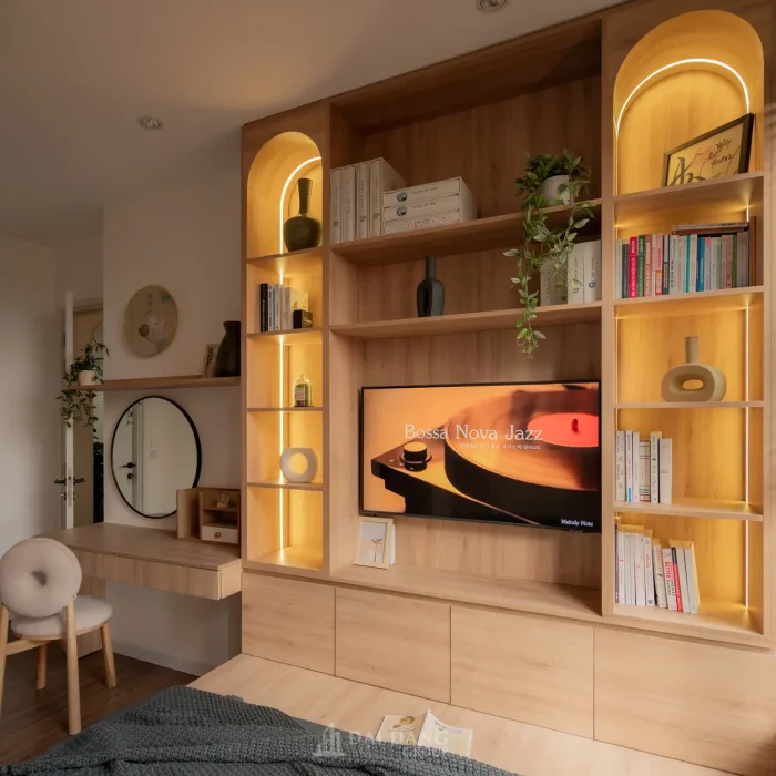 Dự án thi công nội thất Chung cư Celesta Rise: Sắc xanh Sage thanh lịch và tinh tế tại Quận 7, Tp HCM