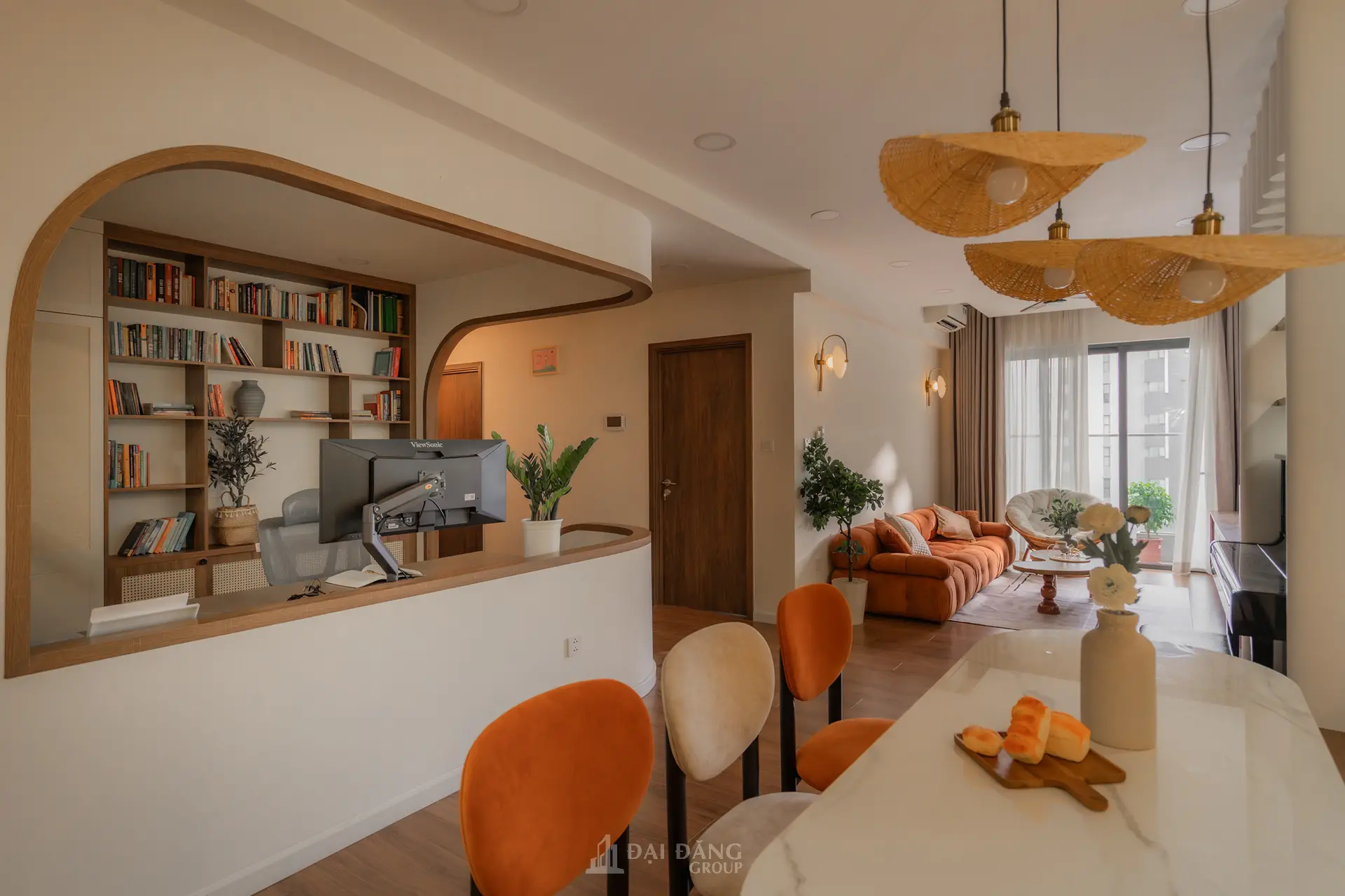 Tuyệt tác nội thất Chung cư Celesta Rise 2: Đẳng cấp nghệ thuật uốn cong